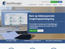 Tablet Screenshot of cleanmanager.dk